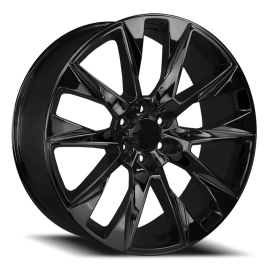 Strada OE Replica R202 Silverado Wheel - 26x10 Gloss Black Rim (6x139.7 Bolt Pattern, +31mm Offse...