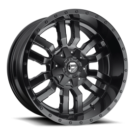 FUEL 1PC D596 MATTE BLK GLS BLK LIP - 18X8 - 5X4.5/120 BP, 35MM Offset (1 Wheel)