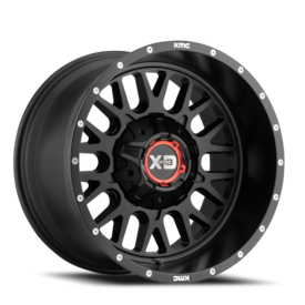 XD XD842 Snare Wheel - 20x9 Gloss Black w/ Gray Tint Rim (5x127/139.7 Bolt Pattern, 0mm Offset, 7...