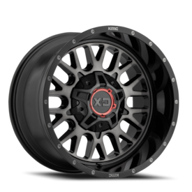 XD XD842 Snare Wheel - 20x10 Satin Black Rim (6x135/139.7 Bolt Pattern, -18mm Offset, 106.25mm Hu...