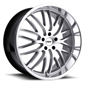 TSW Snetterton Wheel - 20x8.5 Hyper Silver w/ Mirror Cut Lip Rim (5x114.3 Bolt Pattern, +20mm Off...