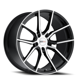 Cray Spider Wheel - 19x10.5 Gloss Black w/ Mirror Cut Face Rim (5x120.65 Bolt Pattern, +65mm Offs...