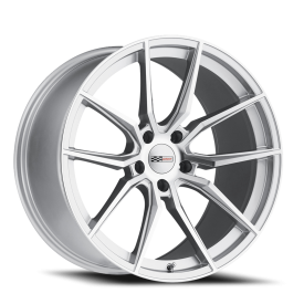 Cray Spider Wheel - 18x9 Silver w/ Mirror Cut Face Rim (5x120.65 Bolt Pattern, +50mm Offset, 70.3...