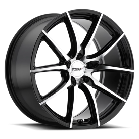 TSW Sprint Wheel - 18x8.5 Gloss Black w/ Mirror Cut Face Rim (5x120 Bolt Pattern, +40mm Offset, 7...