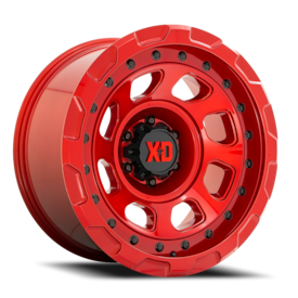 XD XD861 Storm Wheel - 20x10 Candy Red Rim (5x127 Bolt Pattern, -18mm Offset, 71.5mm Hub)