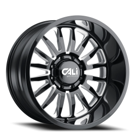 Cali Offroad 9110 Summit Wheel - 20x10 Gloss Black w/ Milled Spokes Rim (6x135 Bolt Pattern, -25m...