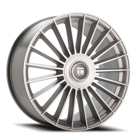 Touren TR10 3610 Wheel - 22x9 Satin Silver w/ Machined Rim (5x112/120 Bolt Pattern, +35mm Offset,...