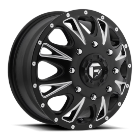 FUEL 1PC 513 MATTE BLACK MILLED - 17X6.5 - 8X200 BP, 129MM Offset (1 Wheel)