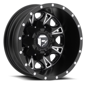 FUEL 1PC 513 MATTE BLACK MILLED - 17X6.5 - 8X200 BP, -140MM Offset (1 Wheel)