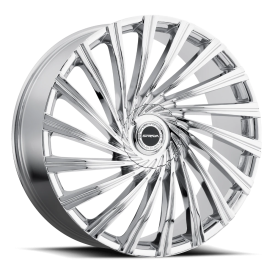 Strada S49 Tornado Wheel - 28x10 Chrome Rim (6x135/139.7 Bolt Pattern, +30mm Offset, 87.1mm Hub)