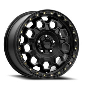 KMC KM545 Trek Wheel - 17x8 Satin Black Rim (5x114.3 Bolt Pattern, +35mm Offset, 72.56mm Hub)