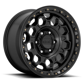 KMC KM545 Trek Wheel - 17x8 Satin Black Rim (6x114.3 Bolt Pattern, +20mm Offset, 66.06mm Hub)