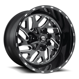 FUEL 1PC D581 GLOSS BLACK MILLED - 18X9 - 8X6.5 BP, -12MM Offset (1 Wheel)