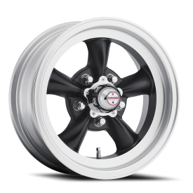 American Racing VN105 Torq Thrust D Wheel - 14x6 Satin Black w/ Machined Lip Rim (5x120.65 Bolt P...