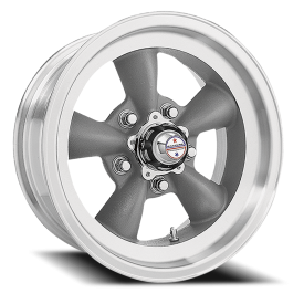 American Racing VN105 Torq Thrust D Wheel - 14x6 Torq Thrust Gray w/ Machined Lip Rim (5x120.65 B...