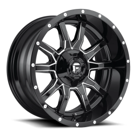 Fuel Vandal Wheels - Gloss Black / Milled
