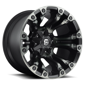FUEL 1PC D569 MATTE BLACK DOUBLE DARK TINT - 18X9 - 5X4.5/5.0 BP, -12MM Ofs 1Whl