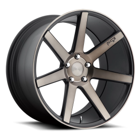 Niche M150 Verona Wheel - 18x8 Matte Black w/ Machined-Dark Tint Rim (5x114.3 Bolt Pattern, +40mm...