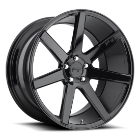 Niche M168 Verona Wheel - 18x8 Gloss Black Rim (5x114.3 Bolt Pattern, +40mm Offset, 72.6mm Hub)