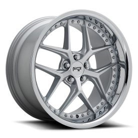 Niche M225 Vice Wheel - 20x10.5 Matte Silver Rim (5x120 Bolt Pattern, +35mm Offset, 72.56mm Hub)