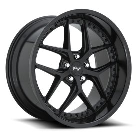 Niche M226 Vice Wheel - 20x10.5 Gloss Matte Black Rim (5x120 Bolt Pattern, +35mm Offset, 72.56mm ...