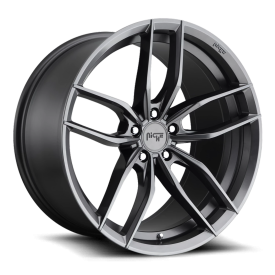 Niche M204 Vosso Wheel - 18x8 Matte Anthracite Rim (5x120 Bolt Pattern, +40mm Offset, 72.5mm Hub)