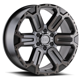 Black Rhino Wanaka Wheel - 17x8.5 Matte Gunmetal w/ Brushed Face-Gunmetal Tint Rim (6x139.7 Bolt ...