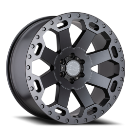 Black Rhino WARLORD 17X8 6X130 52mm Rim Size 17" Matte Gunmetal (One Wheel)