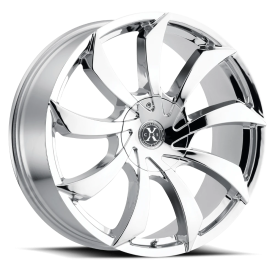 XCess X01 Wheel - 22x9 Chrome Rim (5x115/120 Bolt Pattern, +15mm Offset, 78.1mm Hub)