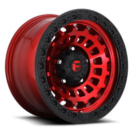 Fuel Zephyr Wheels - Candy Red / Matte Black Ring