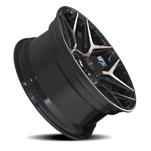 4PLAY 4P06 Gen2 Wheel - 22x10 Gloss Black w/ Brushed Face-Tinted Clear Rim (5x127/139.7 Bolt Patt...