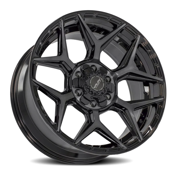 4PLAY 4P06 Gen2 Wheel - 24x12 Gloss Black w/ Brushed Face-Tinted Clear Rim (6x135/139.7 Bolt Patt...