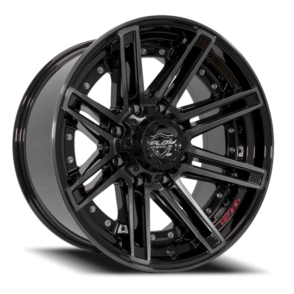 4PLAY 4P08 Gen2 Wheel - 22x10 Gloss Black w/ Brushed Face-Tinted Clear Rim (8x180 Bolt Pattern, -...