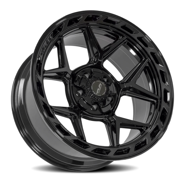 4PLAY 4P55 Gen3 Wheel - 22x12 Gloss Black w/ Brushed Face-Tinted Clear Rim (5x127/139.7 Bolt Patt...
