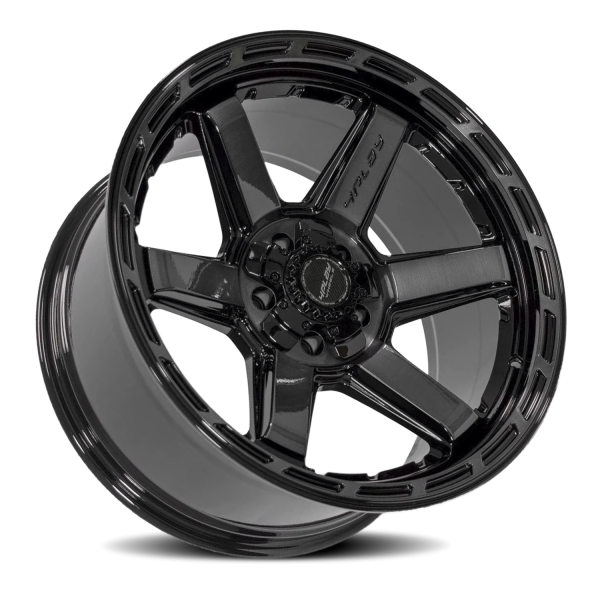 4PLAY 4P63 Gen3 Wheel - 22x10 Gloss Black w/ Brushed Face-Tinted Clear Rim (5x127/139.7 Bolt Patt...