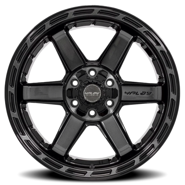 4PLAY 4P63 Gen3 Wheel - 22x12 Gloss Black w/ Brushed Face-Tinted Clear Rim (6x135/139.7 Bolt Patt...