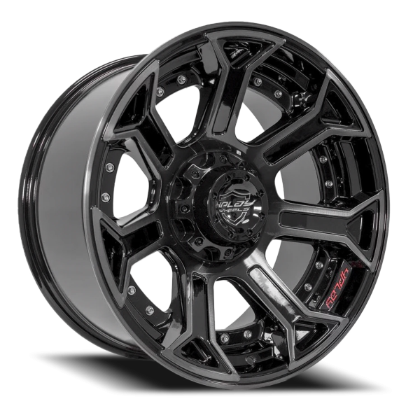 4PLAY 4P70 Gen3 Wheel - 22x12 Gloss Black w/ Brushed Face-Tinted Clear Rim (6x135/139.7 Bolt Patt...