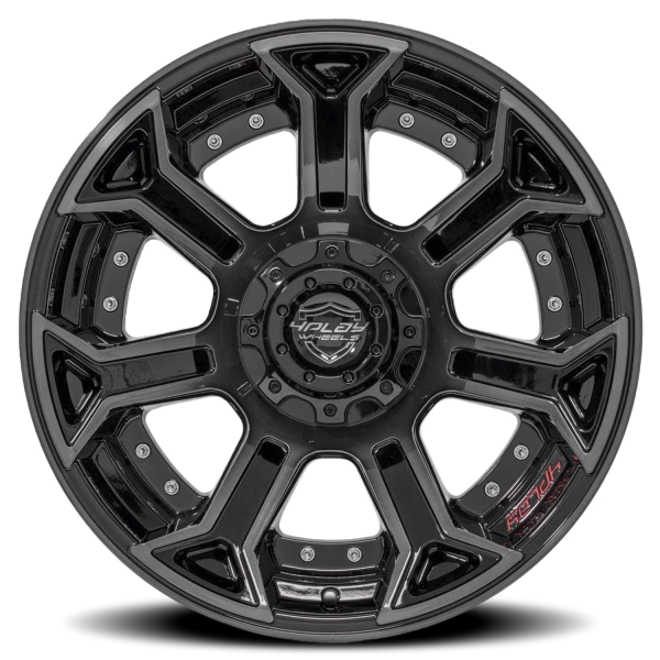 4PLAY 4P70 Gen3 Wheel - 22x12 Gloss Black w/ Brushed Face-Tinted Clear Rim (6x135/139.7 Bolt Patt...