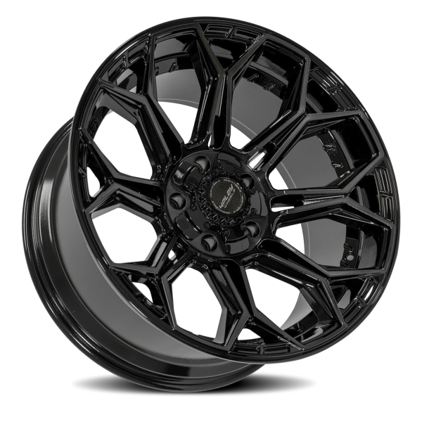 4PLAY 4P83 Gen3 Wheel - 24x10 Gloss Black Rim (6x139.7/135 Bolt Pattern, +18mm Offset, 106.1mm Hu...