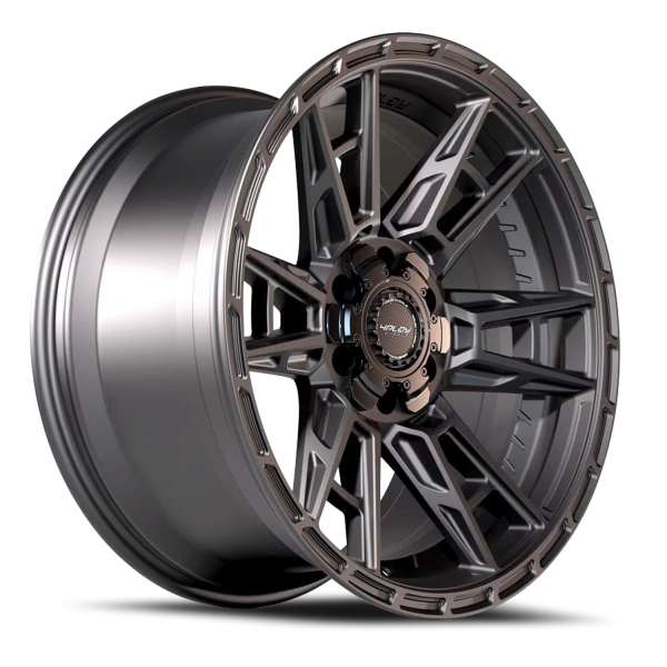 4PLAY 4PS20 Sport 2.0 Wheel - 17x9 Matte Black Rim (5x127/139.7 Bolt Pattern, -6mm Offset, 87.1mm...