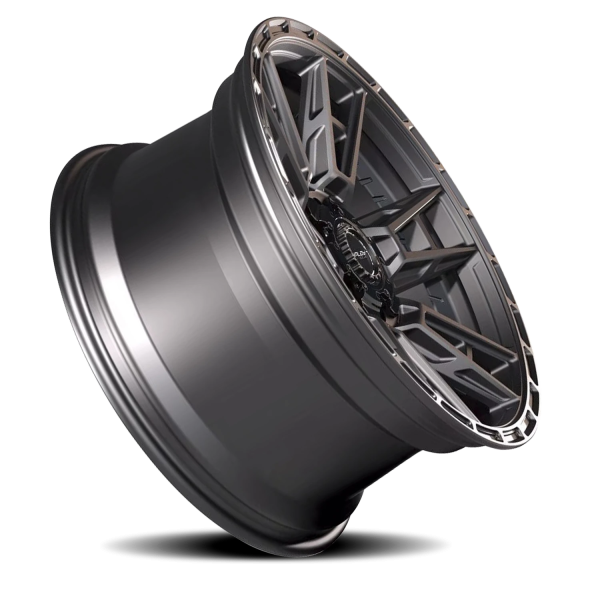 4PLAY 4PS20 Sport 2.0 Wheel - 17x9 Matte Black Rim (5x127/139.7 Bolt Pattern, -6mm Offset, 87.1mm...