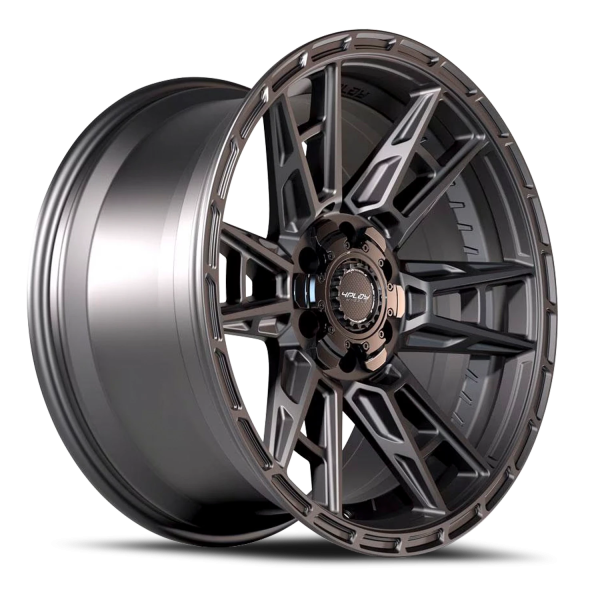 4PLAY 4PS20 Sport 2.0 Wheel - 17x9 Matte Black Rim (6x135/139.7 Bolt Pattern, +18mm Offset, 106.1...