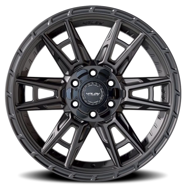 4PLAY 4PS20 Sport 2.0 Wheel - 17x9 Matte Black Rim (6x135/139.7 Bolt Pattern, +18mm Offset, 106.1...