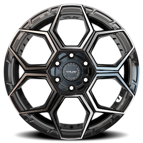 4PLAY 4PS26 Sport 2.0 Wheel - 18x8 Brushed Dark Charcoal Rim (5x112/114.3 Bolt Pattern, +38mm Off...