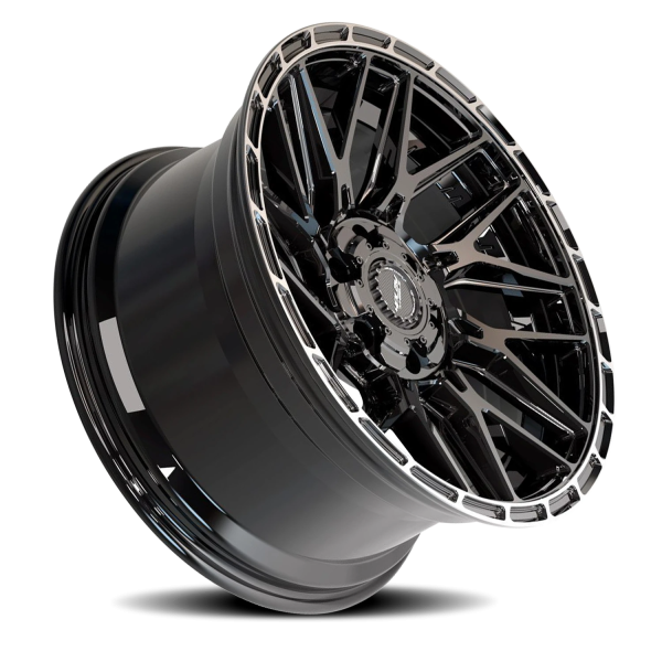 4PLAY 4PS28 Sport 2.0 Wheel - 17x9 Gloss Black w/ Brushed Face-Tinted Clear Rim (6x139.7/135 Bolt...