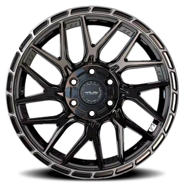 4PLAY 4PS28 Sport 2.0 Wheel - 17x9 Gloss Black w/ Brushed Face-Tinted Clear Rim (6x139.7/135 Bolt...