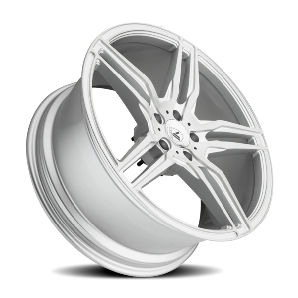 Asanti Black Label ABL-12 Orion Wheel - 22x10.5 Brushed Silver Rim (5x115 Bolt Pattern, +25mm Off...