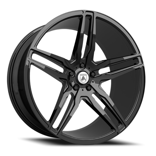 Asanti Black Label ABL-12 Orion Wheel - 22x10.5 Gloss Black Rim (5x115 Bolt Pattern, +25mm Offset...