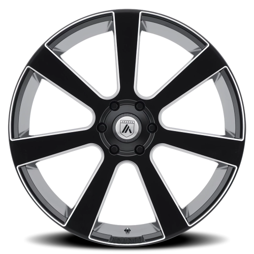 Asanti Black Label ABL-15 Apollo Wheel - 24x9 Satin Black w/ Milled Rim (6x139.7 Bolt Pattern, +1...