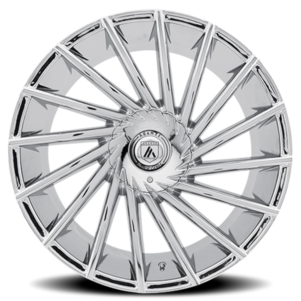 Asanti Black Label ABL-18 Matar Wheel - 24x9 Chrome Rim (6x135/139.7 Bolt Pattern, +15mm Offset, ...